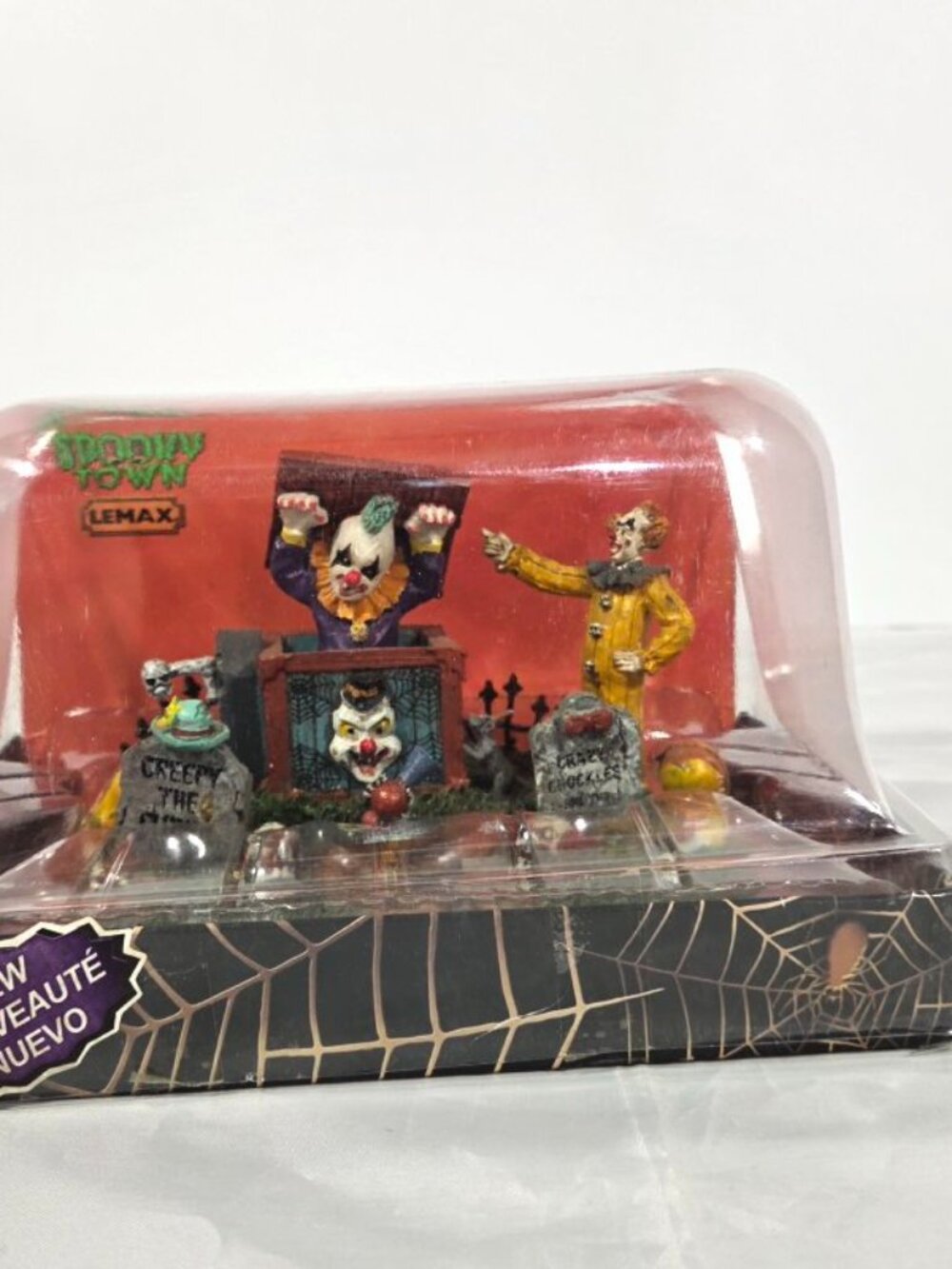 Lemax Spooky Town Jack In The Box 33021 Retired Halloween Village Clown Accent